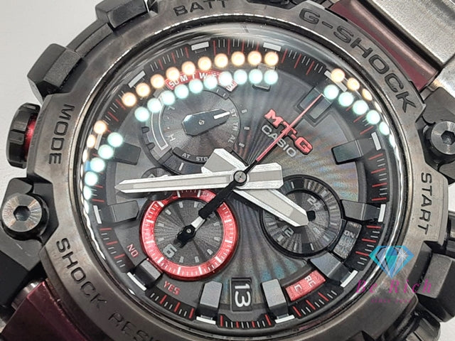 カシオ CASIO G-SHOCK MT-G メンズ 腕時計 MTG-B3000BD-1AJF 黒 ブラック カーボン 樹脂 SS ブレス 電波 タフ ソーラー モバイルリンク アナログ クォーツ QZ ウォッチ   【中古】【送料無料】ht5997