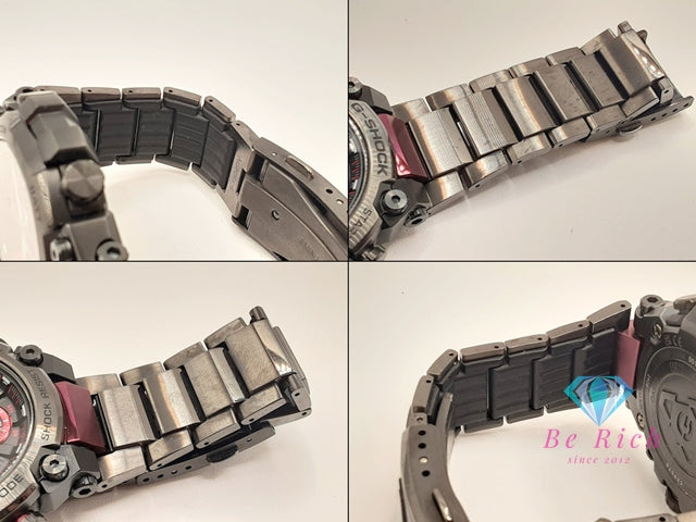 カシオ CASIO G-SHOCK MT-G メンズ 腕時計 MTG-B3000BD-1AJF 黒 ブラック カーボン 樹脂 SS ブレス 電波 タフ ソーラー モバイルリンク アナログ クォーツ QZ ウォッチ   【中古】【送料無料】ht5997