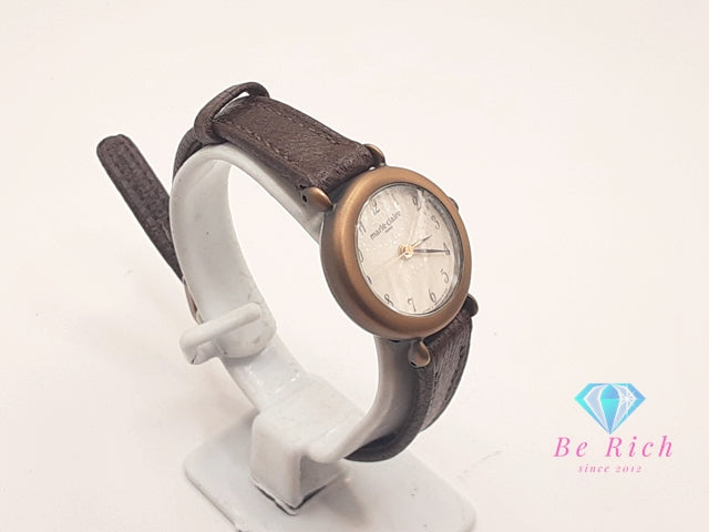 マリ クレール Marie Claire レディース 腕時計 D85201-00 B2 ベージュ ブラウン 茶 SS レザー ブレス アナログ クォーツ QZ ウォッチ  【中古】 【送料無料】 ht6000