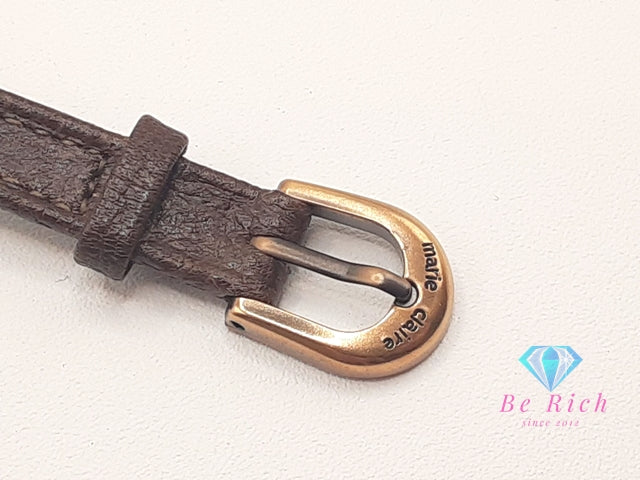 マリ クレール Marie Claire レディース 腕時計 D85201-00 B2 ベージュ ブラウン 茶 SS レザー ブレス アナログ クォーツ QZ ウォッチ  【中古】 【送料無料】 ht6000