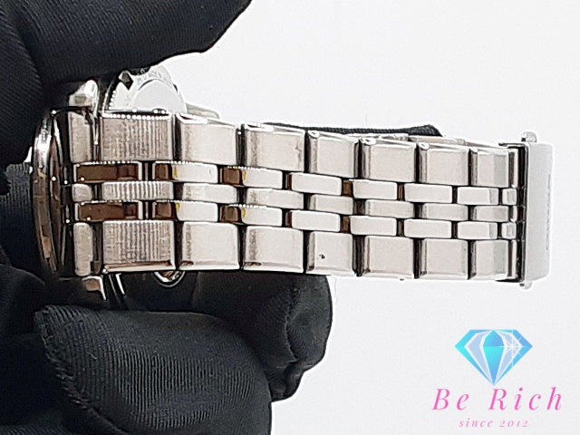 セイコー SEIKO プレサージュ デイト 自動巻き メンズ 腕時計 6R55-00D0 白 ホワイト シルバー SS ブレス オートマ AT ウォッチ PRESAGE   【中古】【送料無料】 ht6016
