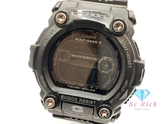 カシオ CASIO G-SHOCK メンズ 腕時計 DW-7900B 黒 ブラック SS 樹脂 ブレス デジタル クォーツ QZ スポーツ ファッション ウォッチ タイドグラフ ムーンデータ Gショック ジーショック 【中古】【送料無料】 ht6078