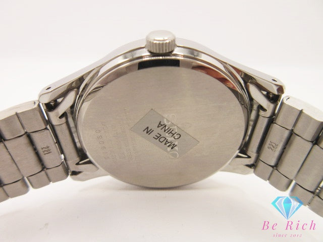 セイコー SEIKO メンズ 腕時計 デイト 7N42-0EX0 黒 ブラック シルバー SS ブレス アナログ クォーツ QZ ウォッチ 【中古】【送料無料】 ht6105