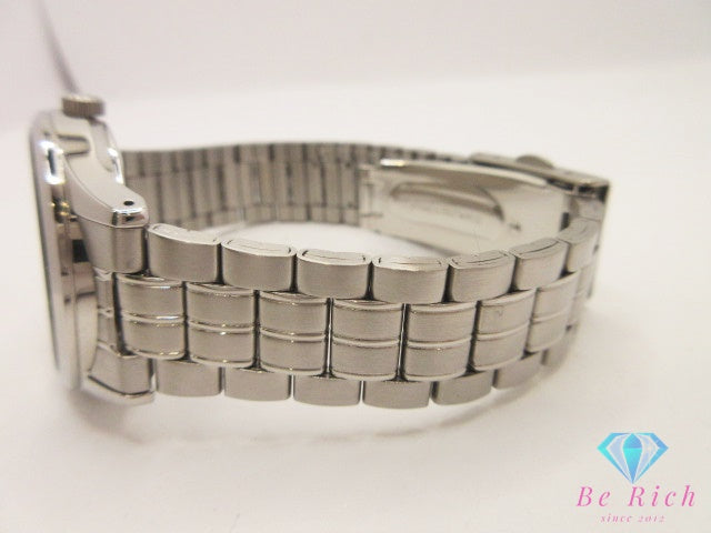 セイコー SEIKO メンズ 腕時計 デイト 7N42-0EX0 黒 ブラック シルバー SS ブレス アナログ クォーツ QZ ウォッチ 【中古】【送料無料】 ht6105