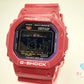 カシオ CASIO G-SHOCK G-LIDE ソーラー メンズ 腕時計 GWX-5600C タイドグラフ 黒 ブラック 赤 レッド SS 樹脂 ブレス デジタル クォーツ QZ ウォッチ ジー ライド   【中古】【送料無料】ht6107