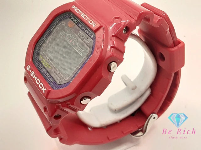 カシオ CASIO G-SHOCK G-LIDE ソーラー メンズ 腕時計 GWX-5600C タイドグラフ 黒 ブラック 赤 レッド SS 樹脂 ブレス デジタル クォーツ QZ ウォッチ ジー ライド   【中古】【送料無料】ht6107