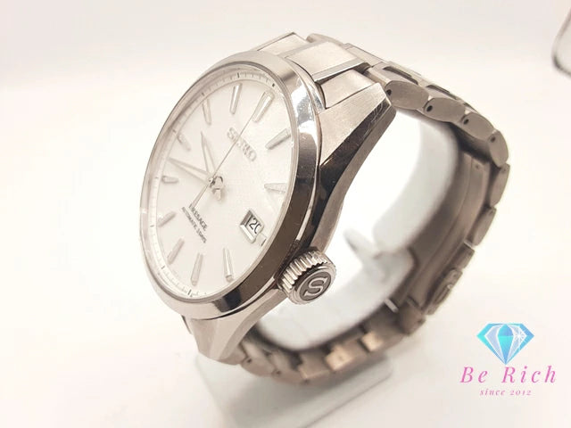 美品 セイコー SEIKO プレサージュ デイト 自動巻き メンズ 腕時計 SARX115 6R55-00E0 白 ホワイト シルバー SS ブレス オートマ AT ウォッチ PRESAGE   【中古】【送料無料】 ht6112