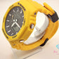 カシオ CASIO G-SHOCK ソーラー メンズ 腕時計 GA-B2100C イエロー 黄 樹脂 ブレス アナデジ デジタル アナログ クォーツ QZ ウォッチ Gショック ジーショック  【中古】【送料無料】ht6113