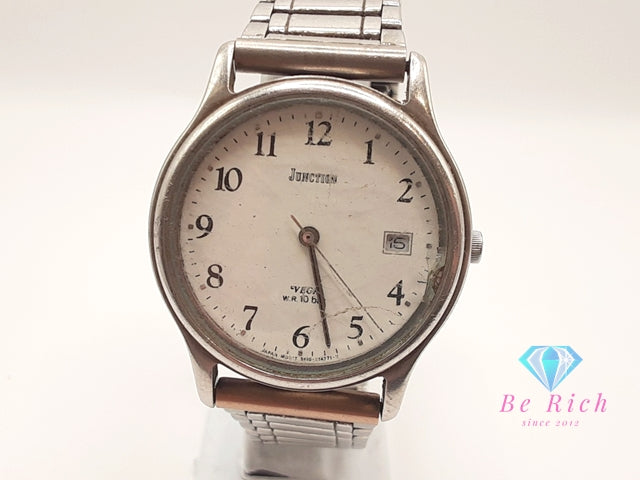 シチズン CITIZEN ベガ ジャンクション 自動巻き メンズ 腕時計 5510-K04361 白 ホワイト シルバー SS ブレス アナログ オートマ AT ウォッチ VEGA  JUNCTION  【中古】【送料無料】 ht6127