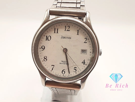 シチズン CITIZEN ベガ ジャンクション 自動巻き メンズ 腕時計 5510-K04361 白 ホワイト シルバー SS ブレス アナログ オートマ AT ウォッチ VEGA  JUNCTION  【中古】【送料無料】 ht6127