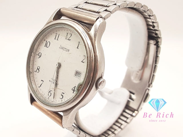 シチズン CITIZEN ベガ ジャンクション 自動巻き メンズ 腕時計 5510-K04361 白 ホワイト シルバー SS ブレス アナログ オートマ AT ウォッチ VEGA  JUNCTION  【中古】【送料無料】 ht6127