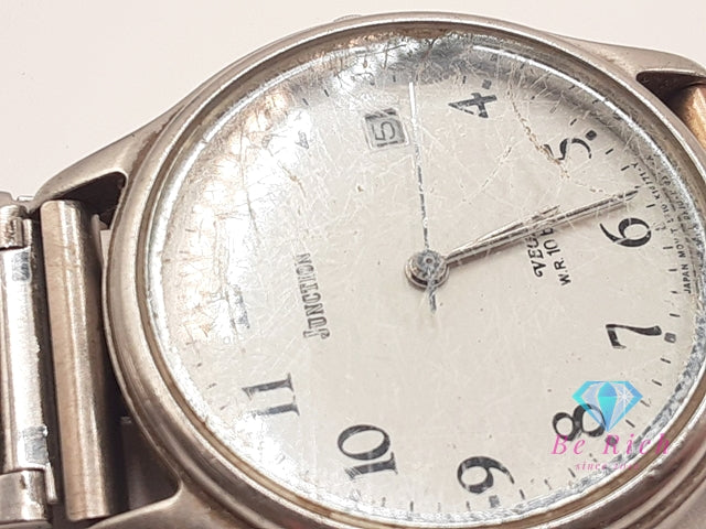 シチズン CITIZEN ベガ ジャンクション 自動巻き メンズ 腕時計 5510-K04361 白 ホワイト シルバー SS ブレス アナログ オートマ AT ウォッチ VEGA  JUNCTION  【中古】【送料無料】 ht6127