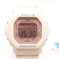 カシオ CASIO Baby-G Shell Pink Colors レディース 腕時計 BG-5606 スクエア シェル ピンク ホワイト 白 樹脂 ブレス デジタル クォーツ QZ ウォッチ G-SHOCK ベビー ジー【中古】【送料無料】ht6130