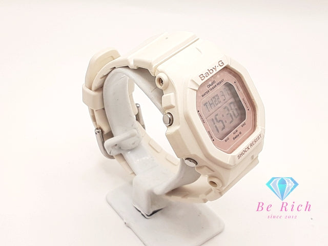 カシオ CASIO Baby-G Shell Pink Colors レディース 腕時計 BG-5606 スクエア シェル ピンク ホワイト 白 樹脂 ブレス デジタル クォーツ QZ ウォッチ G-SHOCK ベビー ジー【中古】【送料無料】ht6130