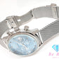 セイコー SEIKO ワイアード TOKYO SORA クロノグラフ デイト AGAT454 VD53-KJJ0 メンズ 腕時計 ライト ブルー 水色 SS メッシュ ブレス アナログ クォーツ QZ ウォッチ トーキョー ソラ WIRED 【中古】【送料無料】 ht6133