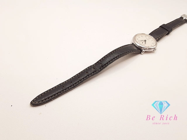 セイコー SEIKO レディース 腕時計 1428-0010 スモセコ 白 ホワイト ブラック 黒 SS レザー ブレス アナログ クォーツ QZ ウォッチ 【中古】【送料無料】 ht6143