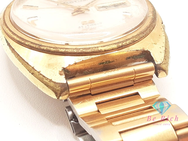 セイコー SEIKO 5 ACTUS ファイブ アクタス 自動巻き メンズ 腕時計 デイデイト 6106-8420 ゴールド GP ブレス アナログ オートマ AT ウォッチ アンティーク ヴィンテージ 【中古】【送料無料】 ht6145