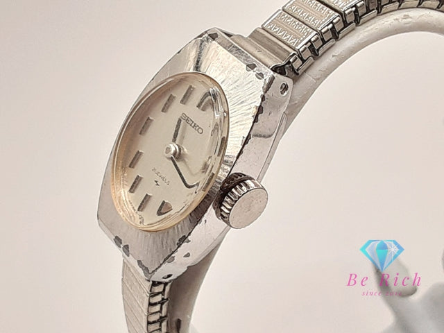 セイコー SEIKO 手巻き 21石 レディース 腕時計 11-7030 シルバー SS WGP ブレス アナログ ウォッチ ヴィンテージ アンティーク   【中古】【送料無料】 ht6152