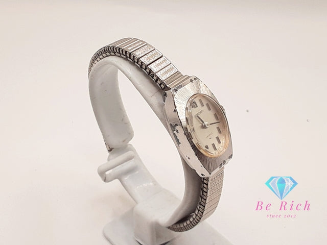 セイコー SEIKO 手巻き 21石 レディース 腕時計 11-7030 シルバー SS WGP ブレス アナログ ウォッチ ヴィンテージ アンティーク   【中古】【送料無料】 ht6152