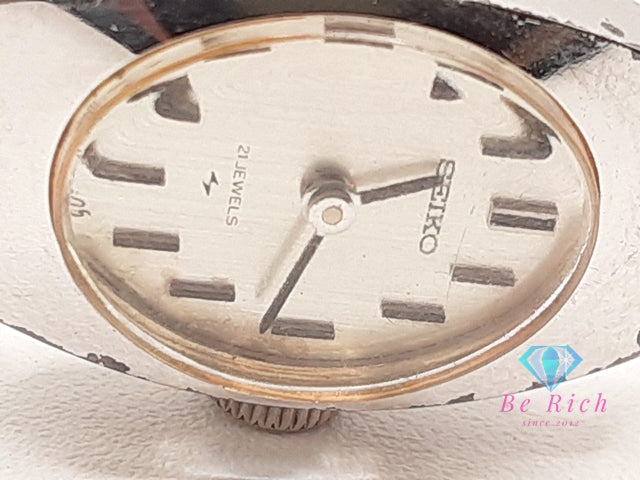 セイコー SEIKO 手巻き 21石 レディース 腕時計 11-7030 シルバー SS WGP ブレス アナログ ウォッチ ヴィンテージ アンティーク   【中古】【送料無料】 ht6152