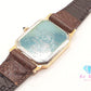セイコー SEIKO エクセリーヌ レディース 腕時計 1220-5070 スクエア ゴールド ブラウン 茶 SS レザー ブレス アナログ クォーツ QZ ウォッチ EXCELINE  【中古】【送料無料】 ht6153