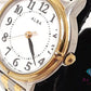 セイコー SEIKO アルバ ALBA レディース 腕時計 V501-0FC0 ラウンド 白 ホワイト シルバー ゴールド SS GP ブレス アナログ クオーツ QZ ウォッチ  【中古】【送料無料】 ht6170