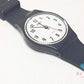 スウォッチ Swatch レディース 腕時計 白 ホワイト 黒 ブラック プラスチック SS 樹脂 ブレス アナログ クォーツ QZ ウォッチ 【中古】【送料無料】 ht6174
