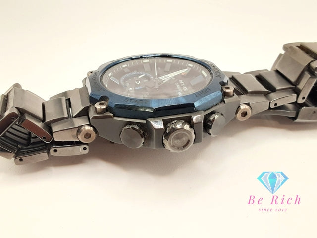 カシオ CASIO G-SHOCK MT-G デュアル コア ガード MTG-B2000B 電波 ソーラー メンズ 腕時計 黒 ブラック SS カーボン QZ アナログ クォーツ ウォッチ MT-G DUAL CORE GUARD   【中古】【送料無料】 ht6230