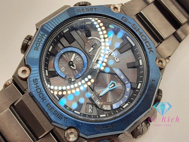 カシオ CASIO G-SHOCK MT-G デュアル コア ガード MTG-B2000B 電波 ソーラー メンズ 腕時計 黒 ブラック SS カーボン QZ アナログ クォーツ ウォッチ MT-G DUAL CORE GUARD   【中古】【送料無料】 ht6230