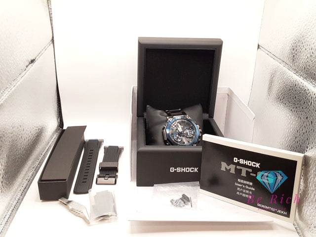 カシオ CASIO G-SHOCK MT-G デュアル コア ガード MTG-B2000B 電波 ソーラー メンズ 腕時計 黒 ブラック SS カーボン QZ アナログ クォーツ ウォッチ MT-G DUAL CORE GUARD   【中古】【送料無料】 ht6230