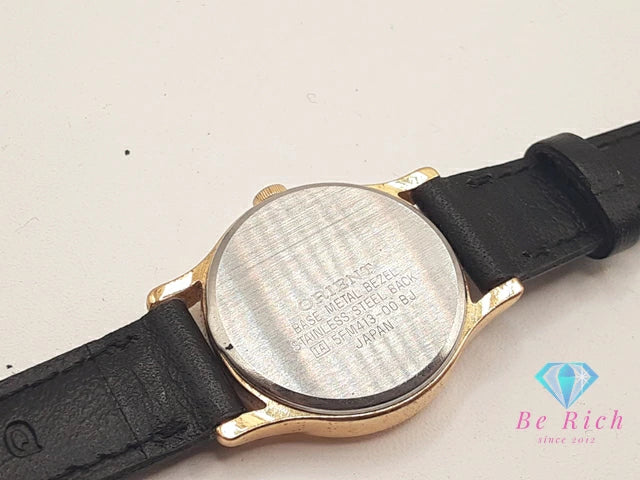 オリエント ORIENT レディース 腕時計 5FM413-00BJ 白 ホワイト ブラック 黒 SS レザー ブレス アナログ クォーツ QZ ウォッチ 【中古】【送料無料】 ht6250