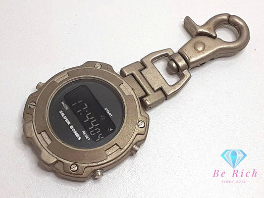SILVER BONES ストップ ウォッチ カウントダウン タイマー グレー SS デジタル ヴィンテージ アンティーク レトロ 計測 【中古】【送料無料】 ht6256
