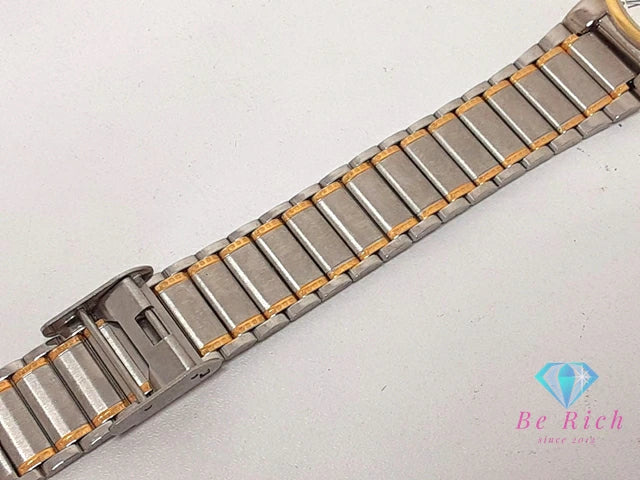 シチズン CITIZEN レディース 腕時計 1030-344642 白 ホワイト シルバー ゴールド SS GP ブレス アナログ クォーツ QZ ウォッチ ボーイズ ユニセックス メンズ  【中古】【送料無料】 ht6277