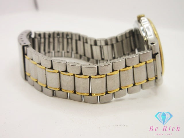 シチズン CITIZEN AVALON アバロン デイト メンズ 腕時計 4710-470192 アイボリー SS GP ブレス アナログ クォーツ QZ ウォッチ 【中古】【送料無料】 ht6281