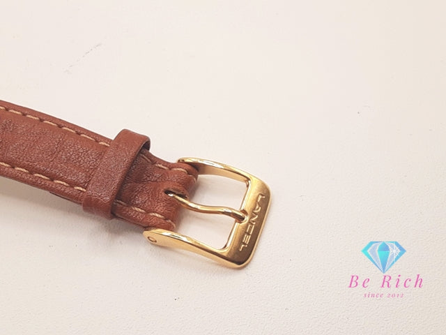 ランセル LANCEL レディース 腕時計 ゴールド ブラウン 茶 SS レザー ブレス アナログ クォーツ QZ ウォッチ  【中古】【送料無料】 ht6298