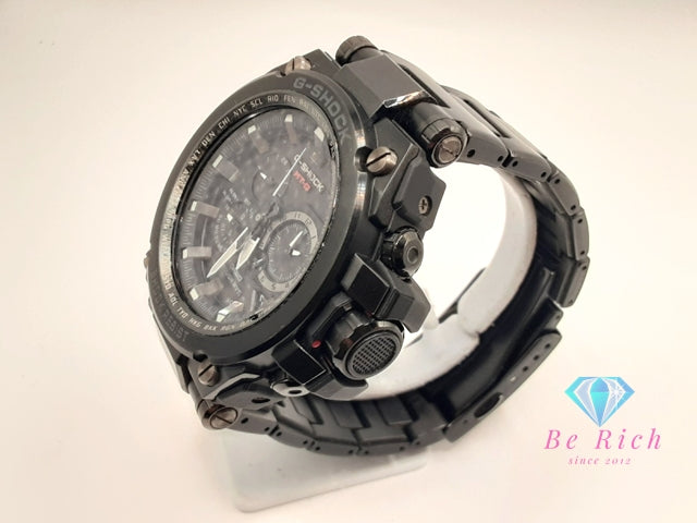 カシオ CASIO G-SHOCK MT-G MTG-S1000BD メンズ 腕時計 黒 ブラック SS 樹脂 クロノグラフ デイト 電波 ソーラー クォーツ QZ ウォッチ Gショック ジーショック  【中古】【送料無料】ht6302