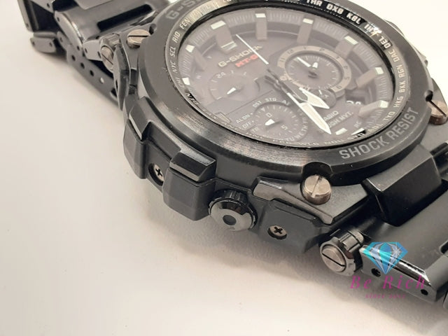 カシオ CASIO G-SHOCK MT-G MTG-S1000BD メンズ 腕時計 黒 ブラック SS 樹脂 クロノグラフ デイト 電波 ソーラー クォーツ QZ ウォッチ Gショック ジーショック  【中古】【送料無料】ht6302
