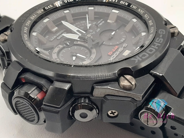 カシオ CASIO G-SHOCK MT-G MTG-S1000BD メンズ 腕時計 黒 ブラック SS 樹脂 クロノグラフ デイト 電波 ソーラー クォーツ QZ ウォッチ Gショック ジーショック  【中古】【送料無料】ht6302