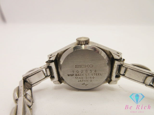 セイコー SEIKO Special スペシャル 23石 手巻き レディース 腕時計 1140-0160 緑 グリーン シルバー SS ブレス アナログ ウォッチ ヴィンテージ アンティーク  【中古】【送料無料】 ht6304