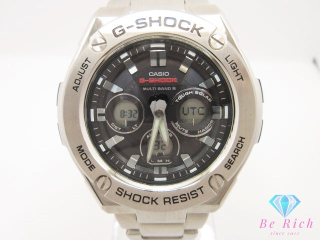 カシオ CASIO G-SHOCK G-STEEL GST-W310D メンズ 腕時計 電波 タフ ソーラー アナデジ 黒 ブラック SS 樹脂 メタル ブレス クォーツ QZ ウォッチ ジースティール  【中古】【送料無料】 ht6362