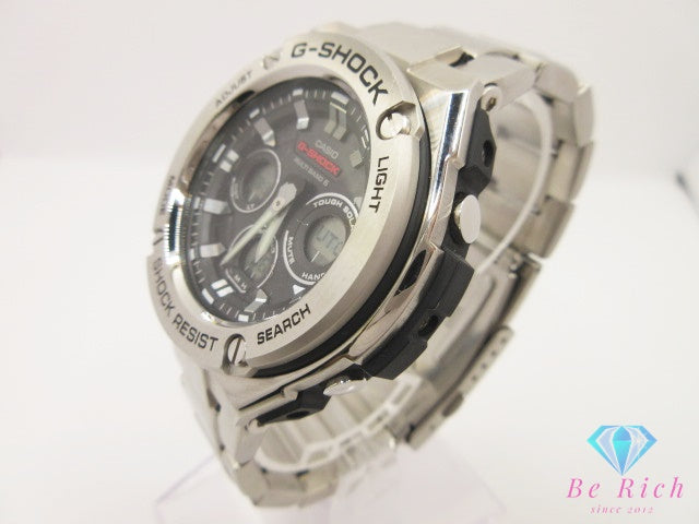 カシオ CASIO G-SHOCK G-STEEL GST-W310D メンズ 腕時計 電波 タフ ソーラー アナデジ 黒 ブラック SS 樹脂 メタル ブレス クォーツ QZ ウォッチ ジースティール  【中古】【送料無料】 ht6362