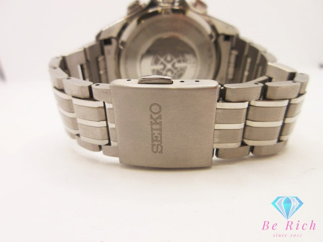 セイコー SEIKO ASTRON アストロン GPS ソーラー クロノグラフ デイト SBXB003 8X82 メンズ 腕時計 黒 ブラック SS チタニウム チタン ブレス アナログ クオーツ QZ ウォッチ  【中古】【送料無料】 ht6434
