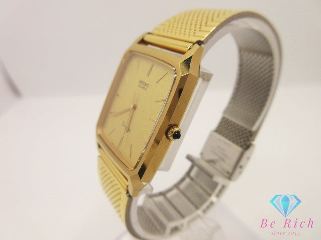 セイコー SEIKO Dolce ドルチェ 超硬 ケース ユニセックス ボーイズ 腕時計 7731-5040 スクエア ゴールド SS GP ブレス アナログ クォーツ QZ ウォッチ メンズ レディース 【中古】【送料無料】 ht6470