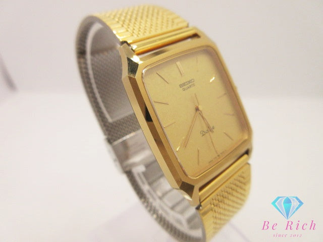 セイコー SEIKO Dolce ドルチェ 超硬 ケース ユニセックス ボーイズ 腕時計 7731-5040 スクエア ゴールド SS GP ブレス アナログ クォーツ QZ ウォッチ メンズ レディース 【中古】【送料無料】 ht6470