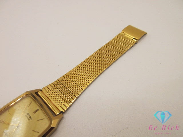セイコー SEIKO Dolce ドルチェ 超硬 ケース ユニセックス ボーイズ 腕時計 7731-5040 スクエア ゴールド SS GP ブレス アナログ クォーツ QZ ウォッチ メンズ レディース 【中古】【送料無料】 ht6470