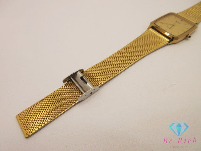 セイコー SEIKO Dolce ドルチェ 超硬 ケース ユニセックス ボーイズ 腕時計 7731-5040 スクエア ゴールド SS GP ブレス アナログ クォーツ QZ ウォッチ メンズ レディース 【中古】【送料無料】 ht6470