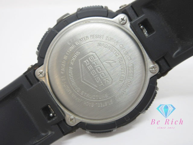 カシオ CASIO G-SHOCK GM-110BB メタル カバード シリーズ メンズ 腕時計 アナデジ 黒 ブラック SS ラバー ブレス ロゴ アナログ デジタル クオーツ QZ ウォッチ ジー ショック  【中古】【送料無料】 ht6536