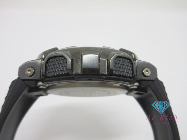 カシオ CASIO G-SHOCK GM-110BB メタル カバード シリーズ メンズ 腕時計 アナデジ 黒 ブラック SS ラバー ブレス ロゴ アナログ デジタル クオーツ QZ ウォッチ ジー ショック  【中古】【送料無料】 ht6536