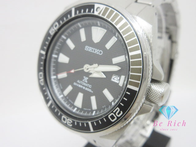 セイコー SEIKO プロスペックス ダイバー スキューバ メカニカル 4R35-01V0 自動巻き メンズ 腕時計 デイト 黒 ブラック SS ブレス AT オートマ ウォッチ PROSPEX DIVER SCUBA 【中古】【送料無料】 ht6547