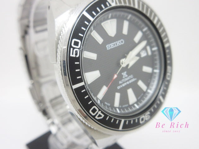 セイコー SEIKO プロスペックス ダイバー スキューバ メカニカル 4R35-01V0 自動巻き メンズ 腕時計 デイト 黒 ブラック SS ブレス AT オートマ ウォッチ PROSPEX DIVER SCUBA 【中古】【送料無料】 ht6547